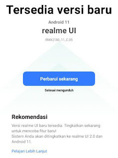 Update Android 10 ke 11