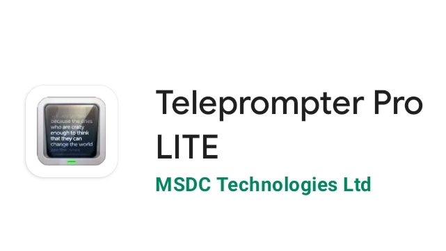 Aplikasi Teleprompter 7